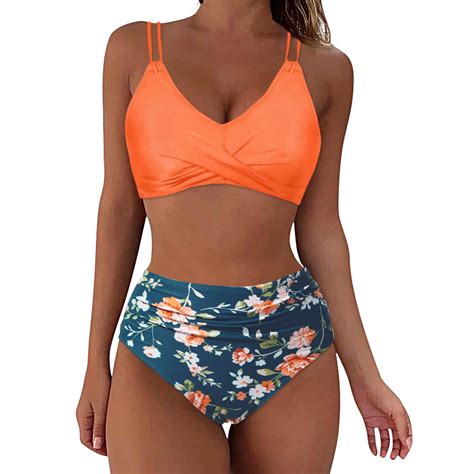 Fulorrnie Women High Waisted Bikini Sexy Push Up Two Piece Swimsuits