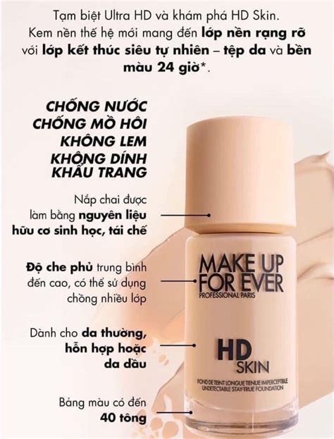 Kem Nền Make Up For Ever Hd Skin 30ml Mint Cosmetics Save The Best