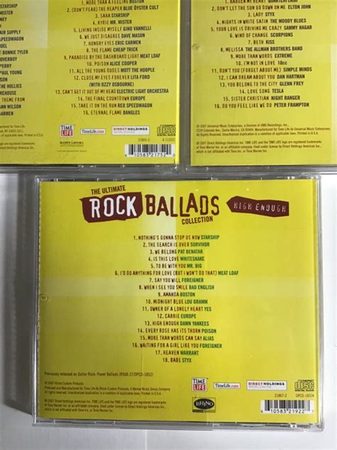 The Ultimate Rock Ballads Collection 5 CD Boxed Set 610583217728 EBay