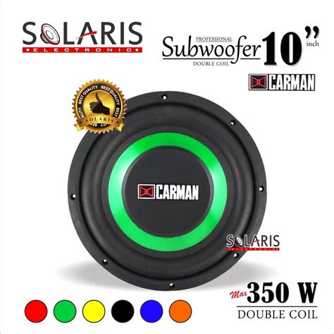 Jual SUBWOOFER 10 Inch DOUBLE COIL 350 Watt Carman CM 1078 Shopee