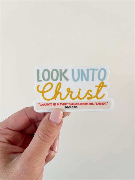 Look Unto Christ Sticker Lds Youth Theme 2025 Religious Stickers Lds