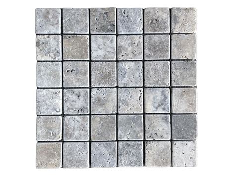 Silver X Tumbled Mosaic In Denver Petraslate Tile Stone