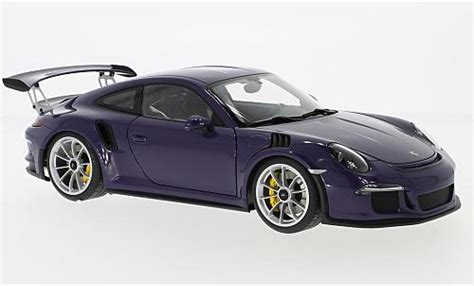 Miniature Porsche Gt Rs Autoart Gt Rs Violette