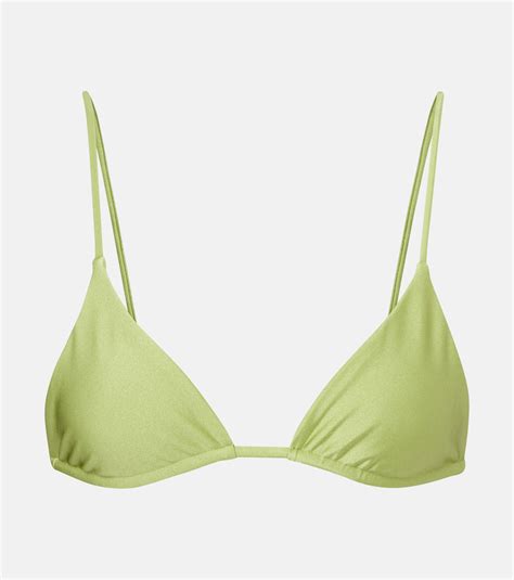 Via Bikini Top In Green Jade Swim Mytheresa