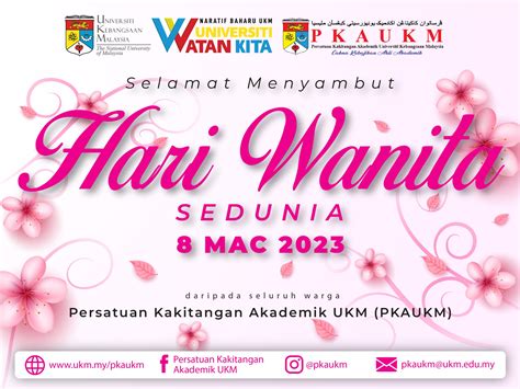 Selamat Hari Wanita Sedunia Persatuan Kakitangan Akademik Ukm