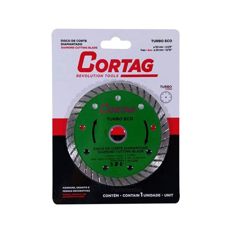 Disco De Corte Diamantado Turbo Eco Mm Cortag Orlasolda