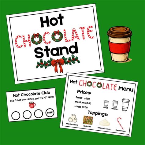 Pretend Play Hot Chocolate Stand Gingerbread Bakery By Above All