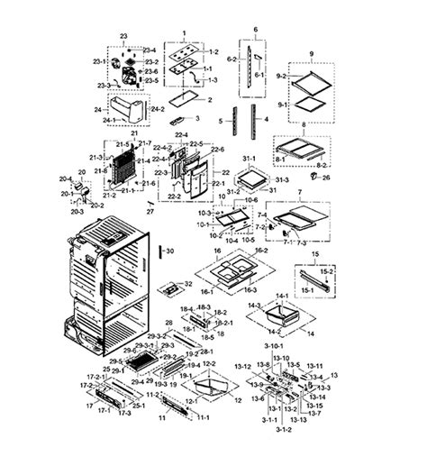 Samsung Rf28hdedtsr Aa 01 Refrigerator Partswarehouse