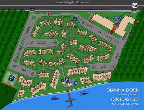 Lakeland Village Beach And Mountain Resort Townhouse Map