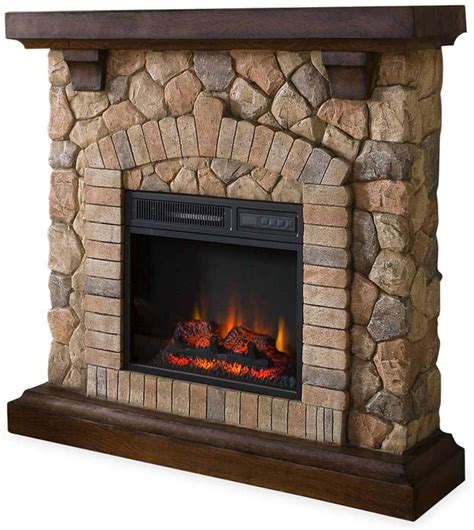 Electric Fireplace Stacked Stone – Fireplace Guide by Linda