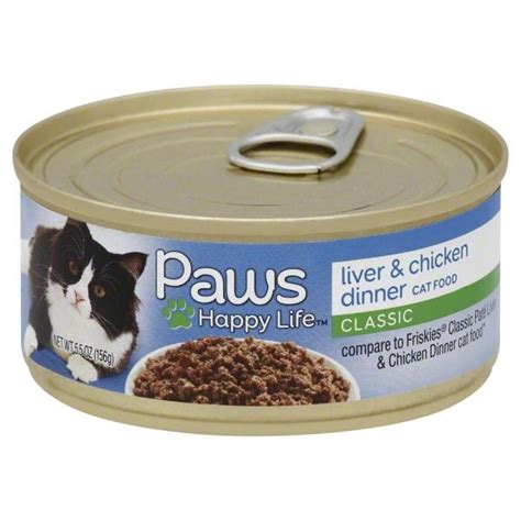 Paws Premium Liver And Chicken Dinner Cat Food Hy Vee Aisles Online