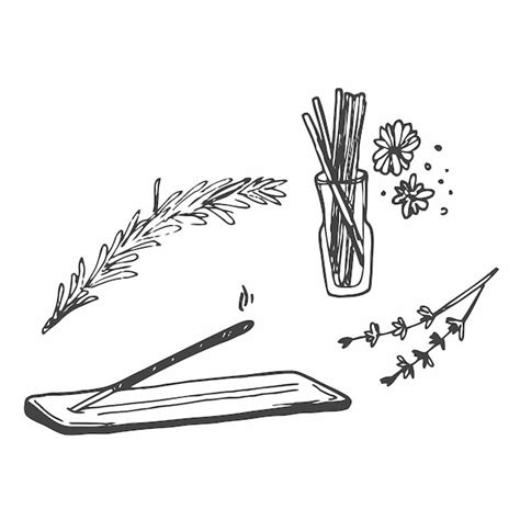 Premium Vector Aromatherapy Vector Linear Picture Outline Aroma