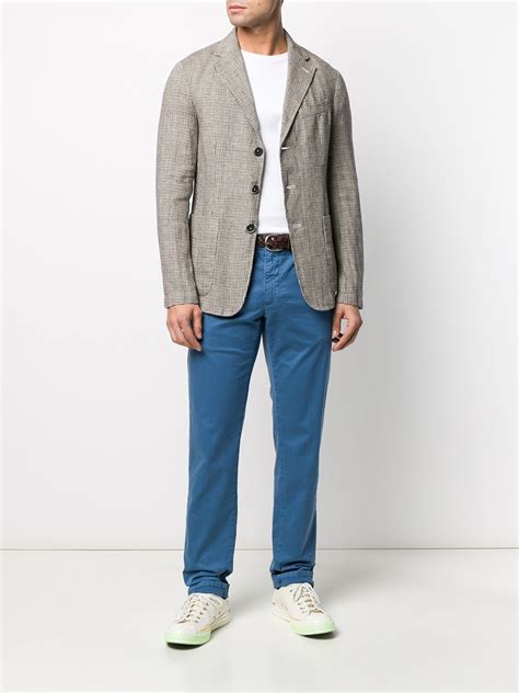 Incotex Mid Rise Straight Leg Chinos 129 Farfetch Lookastic