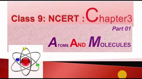 Laws Of Chemical Combination Atoms And Molecule Chapter Class