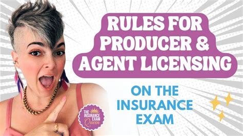 Rules For Producer And Agent Licensing On The Insurance Exam Youtube