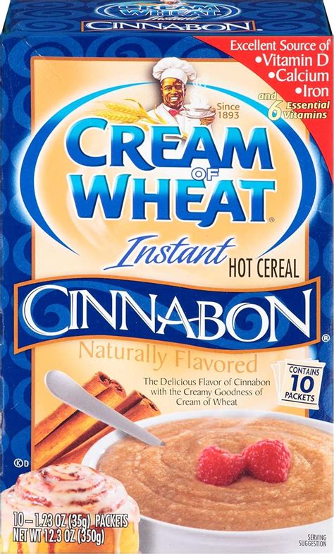 Cream Of Wheat Instant Hot Cereal Cinnabon 123 Ounce 10 Packets