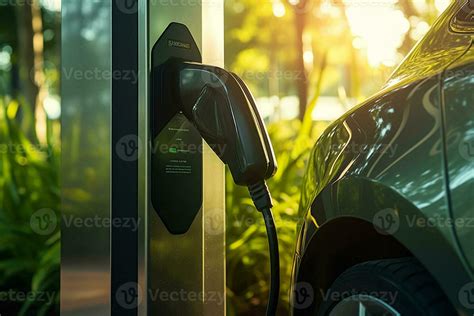 Electric cars with electric charging stations 29290071 Stock Photo at Vecteezy