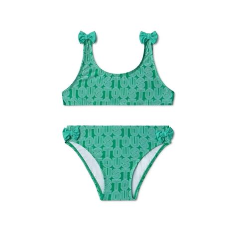 Bikini De Menina Line Verde TOUS