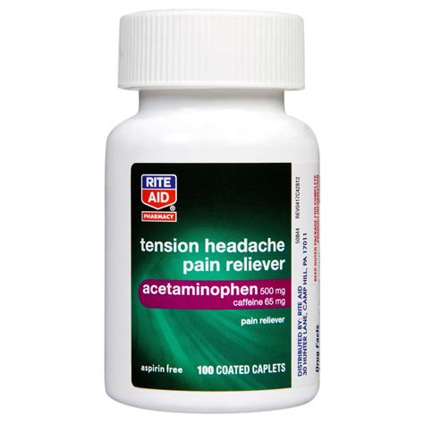 Rite Aid Tension Headache Pain Reliever Acetaminophen Mg