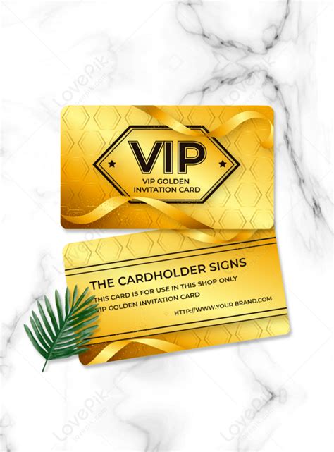 Golden membership card gorgeous card membership card vip template image_picture free download ...