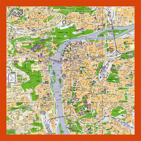 map of prague czech republic 2