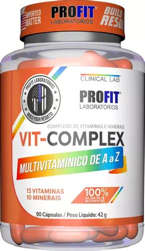 Multivitamínico Vit Complex A Z 90 Capsulas Profit Labs MercadoLivre