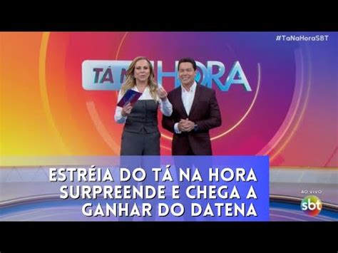 Estréia do Tá Na Hora no SBT surpreende na audiência e chega a ganhar