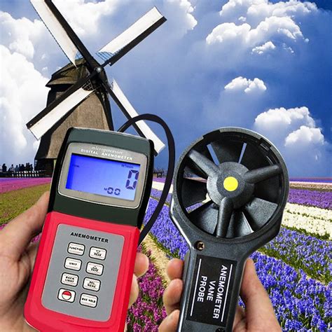 Multifunctionele Digitale Thermo Anemometer 3 Rang Grandado