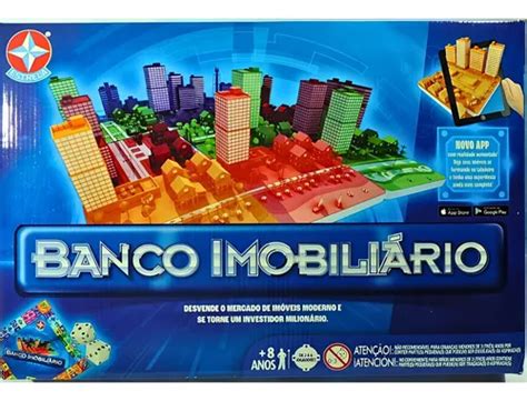 Jogo De Mesa Banco Imobiliário Grande Aplicativo Estrela Frete grátis