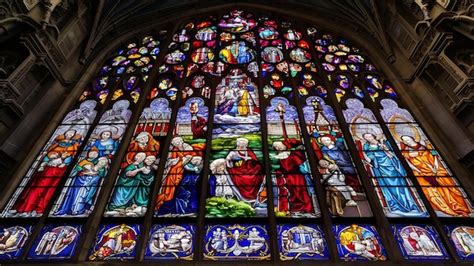 Premium Photo Stained Glass Window In Saint Vitus Cathedral