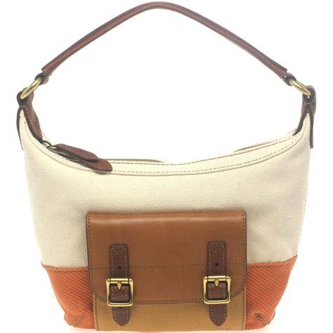 Fossil Tate Block Zb5651 Womens Canvas Handbag