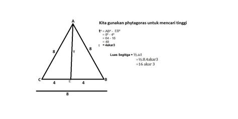 Rumus mencari tinggi segitiga sama sisi 2021