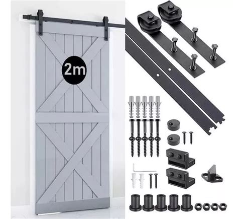 Riel Para Puerta Corredera Puertas Granero Herraje 2m 6 6ft Cuotas