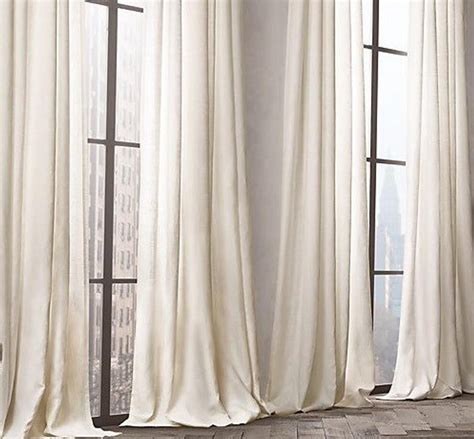 White Ivory Natural Pure European Linen Curtains Country Etsy