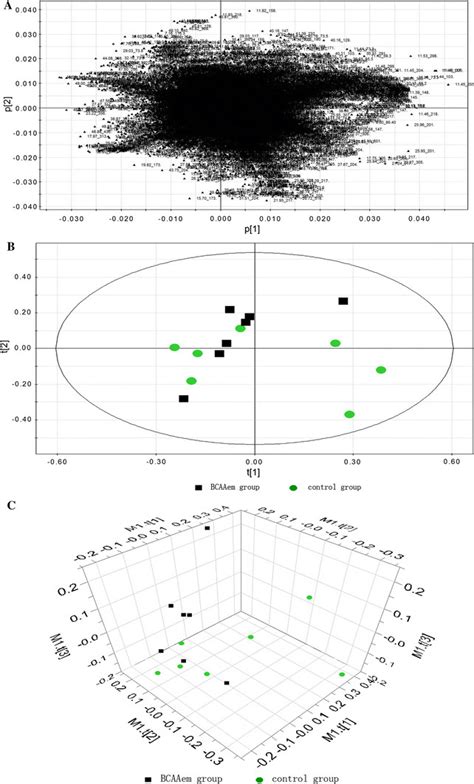 Loadings Plot And The Corresponding Scores Plot Drawn Using Simca P