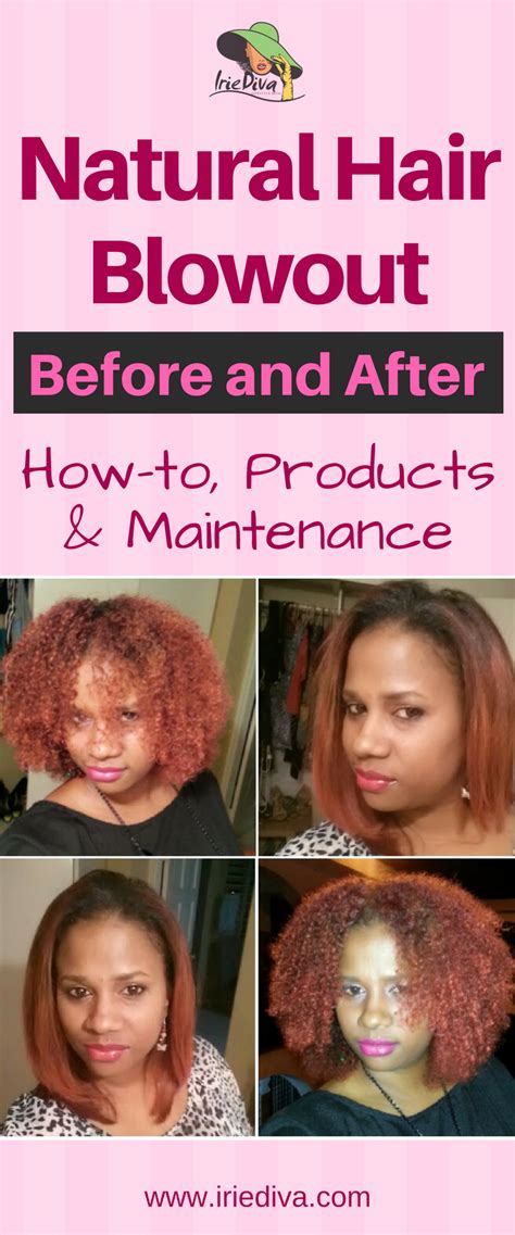 How To Blow Out Natural Hair Before And After Pictures Of Long Hair