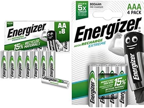 Energizer Rechargeable Battery Aa Pack Recharge Power Plus Pack