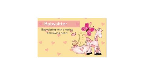 Babysitting Business Cards | Zazzle