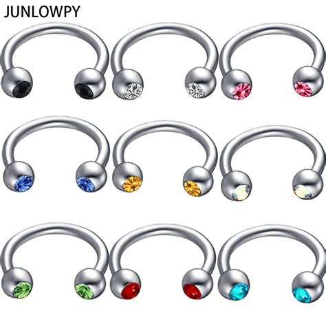 Junlowpy Piercing Nose Rings Studs G Nose Piercing Septum Women Daith