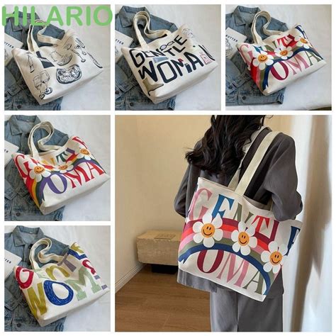 Hilario Gentlewoman Canvas Bag Gentle Woman Bear Thai Letter Shoulder