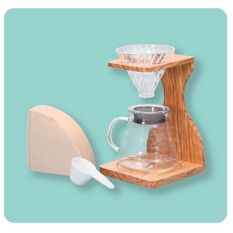 Hario V60 Pour Over Stand Set Wood Kuki Coffee