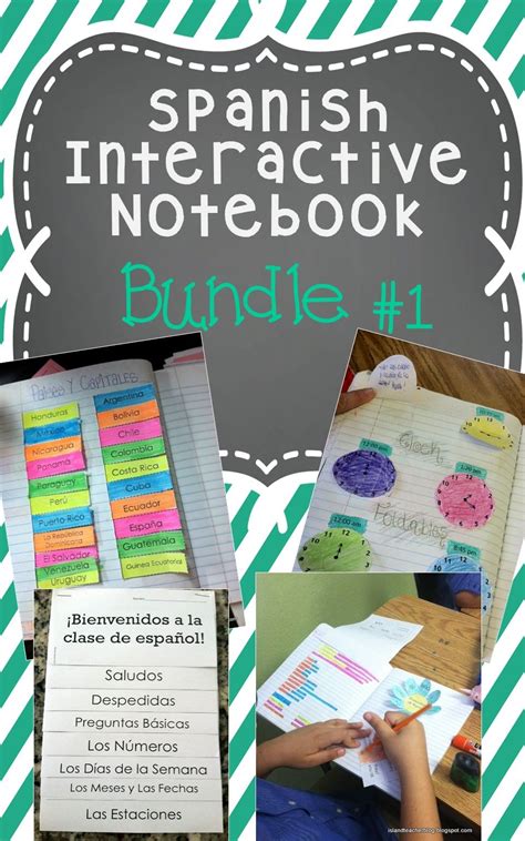 Spanish Interactive Notebook Activities Mini Bundle 1 Beginning Spanish