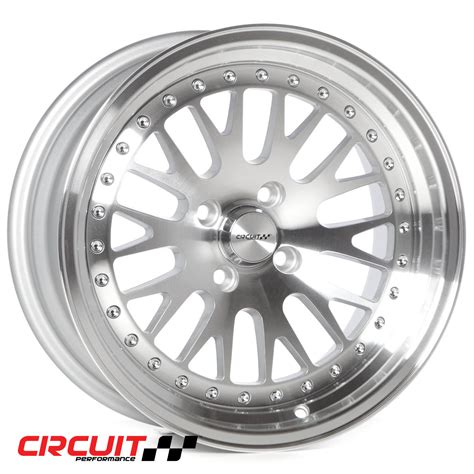 CP21 16x8 Silver/Machined 4x100 et25 Wheel - Circuit Performance