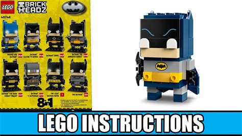 LEGO Instructions BrickHeadz 40748 Batman 8in1 DC Comics Super