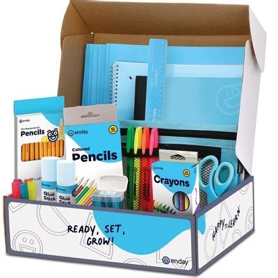 Enday School Kit Color Box, Blue : Target