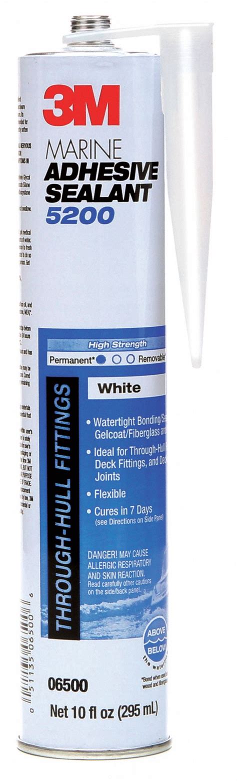 3m White Marine Adhesive Sealant Polyurethane 100 Oz Cartridge