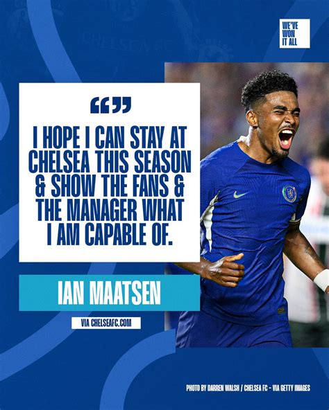 Frank Khalid Obe On Twitter Ian Maatsen Wants To Stay With Chelsea