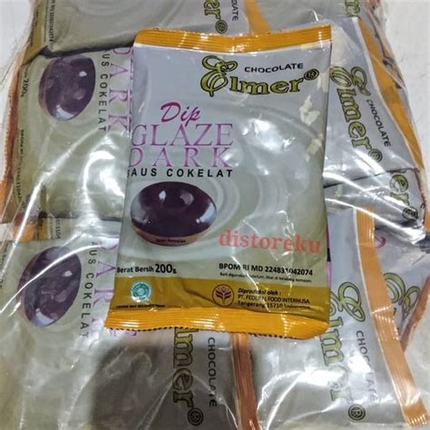 Jual DIP GLAZE ELMER DARK SAUS CAIR TOPPING DONAT MANIS RASA COKELAT