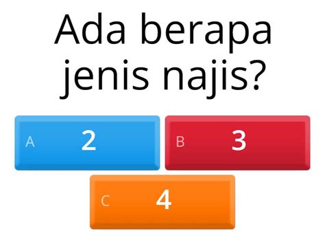 JENIS NAJIS DAN CARA MENCUCINYA Kuiz