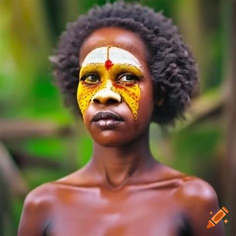 Portrait Of A Woman From Papua New Guinea On Craiyon